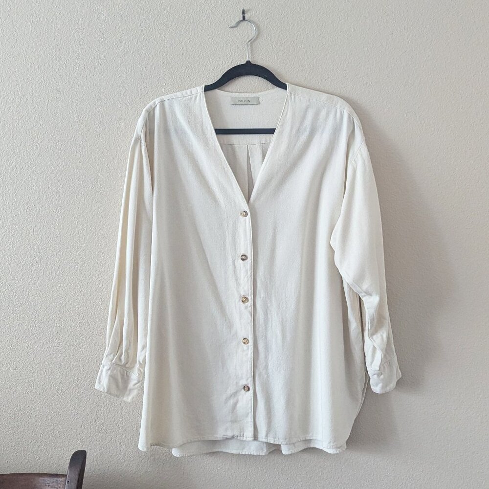 Na Nin Mary Margaret Silk Herringbone Tunic